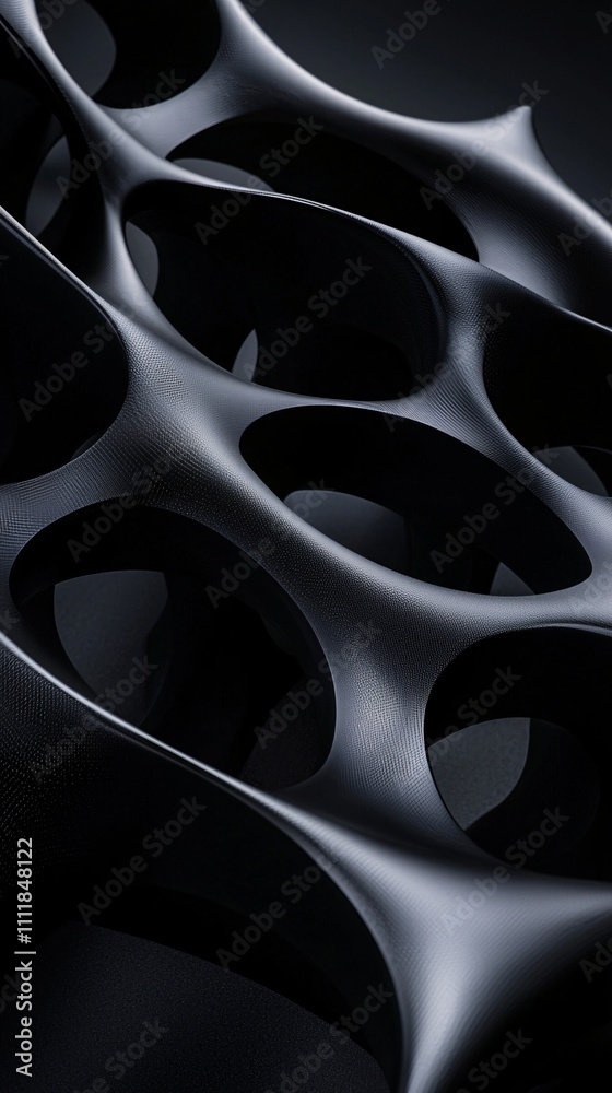 A futuristic metallic 3D lattice design, representing innovation in lightweight yet strong materials A futuristic metallic 3D lattice design, representing innovation in lightweight yet strong materials