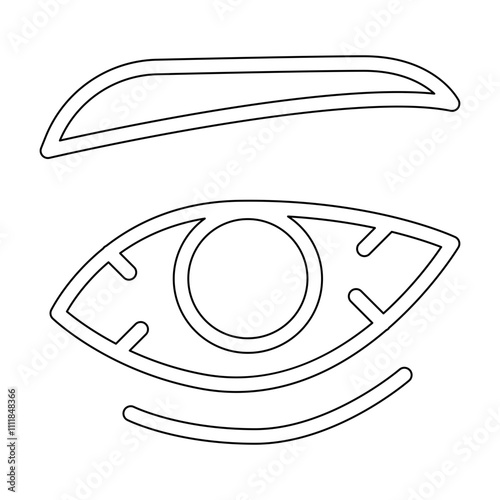 Stress icon in line style