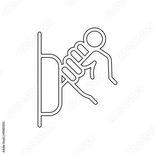 Breaker icon in line style