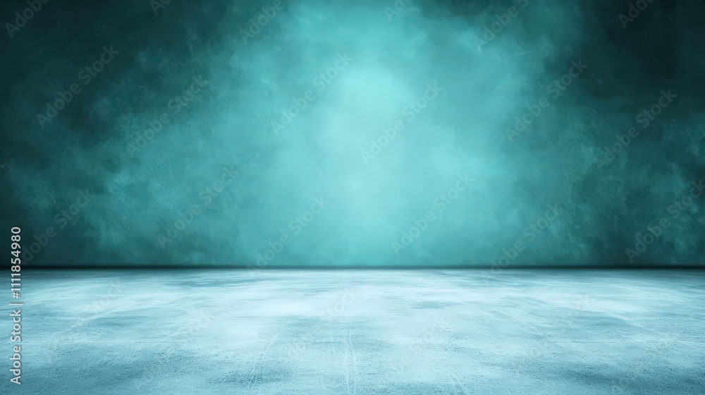 Teal Green Blue Gradient Background Calm Texture Studio Floor Poster Design Teal Green Blue Gradient Background Calm Texture Studio Floor Poster Design