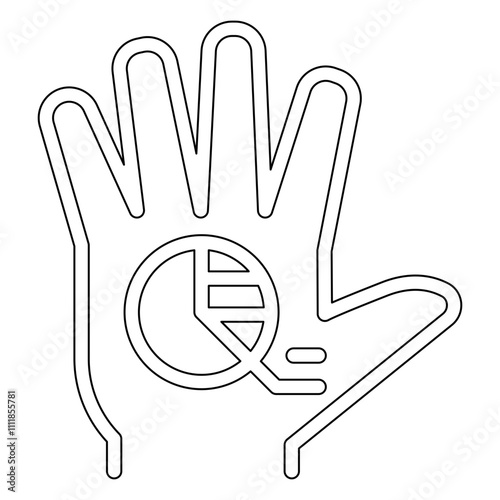 VR technology icon in line style
