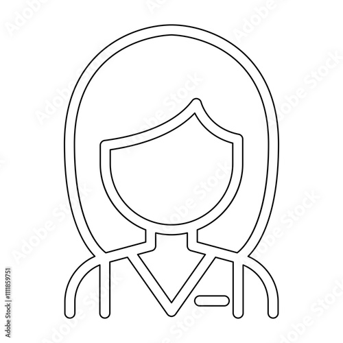 Cashier icon in line style