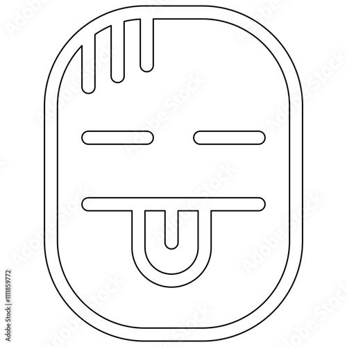 Sick icon in line style