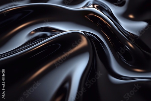 A smooth, glossy black surface with subtle reflections of light, creating a sleek and modern look.


 photo