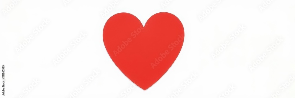 A heart shape on a plain white background, concept, cardiology, beautiful A heart shape on a plain white background, concept, cardiology, beautiful