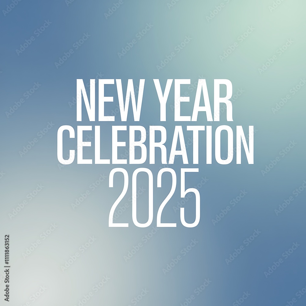 Fototapeta premium New Year Celebration Two Thousand Twenty Five