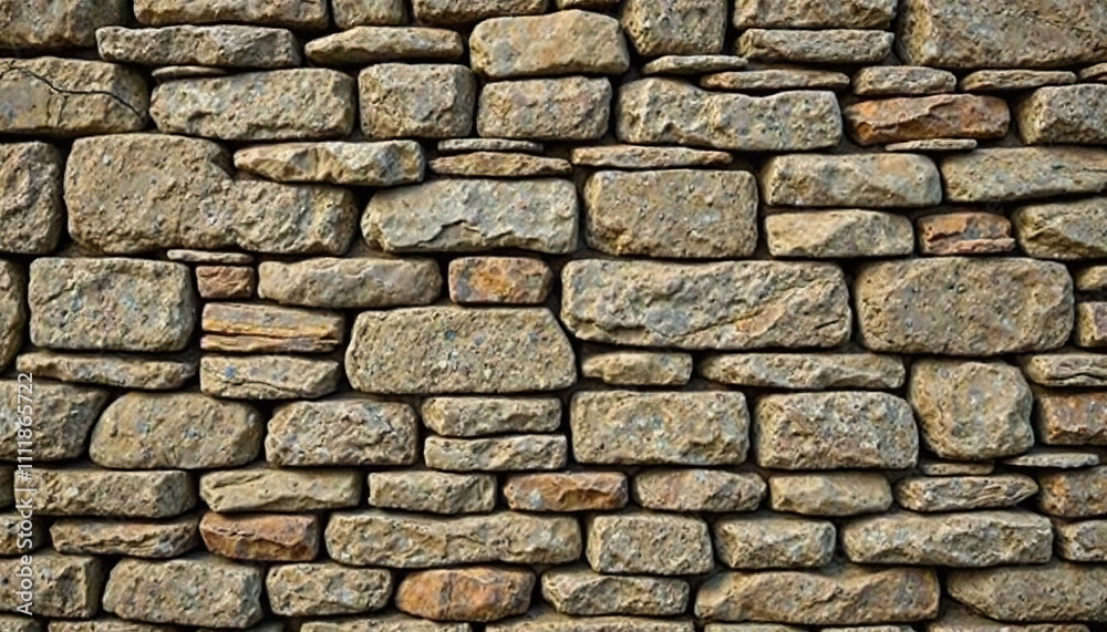 Weathered stone wall with a small gap between the stones, stone wall, outdoor architecture, natural decay Weathered stone wall with a small gap between the stones, stone wall, outdoor architecture, natural decay