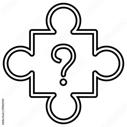 Answer icon in line style