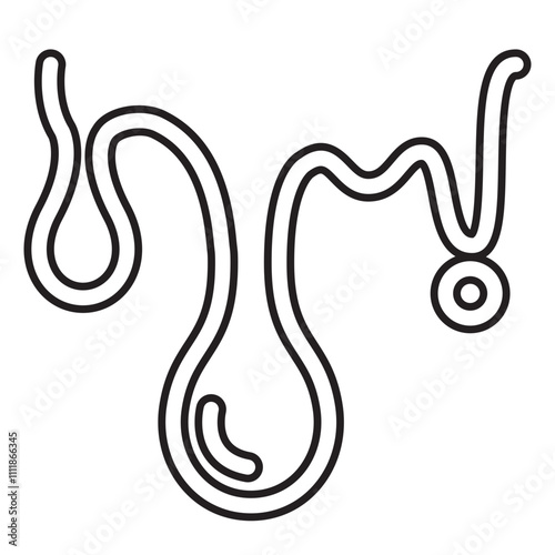 Overflow icon in line style