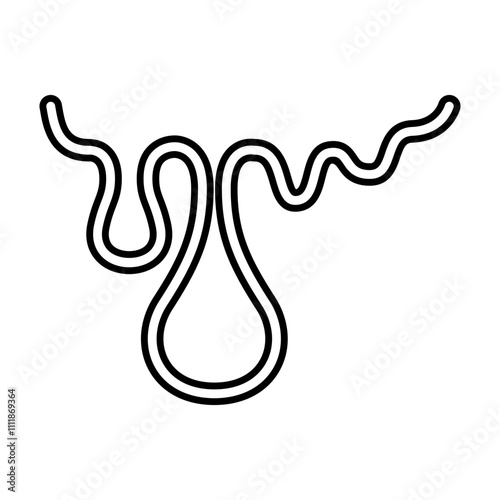 Liquid icon in line style