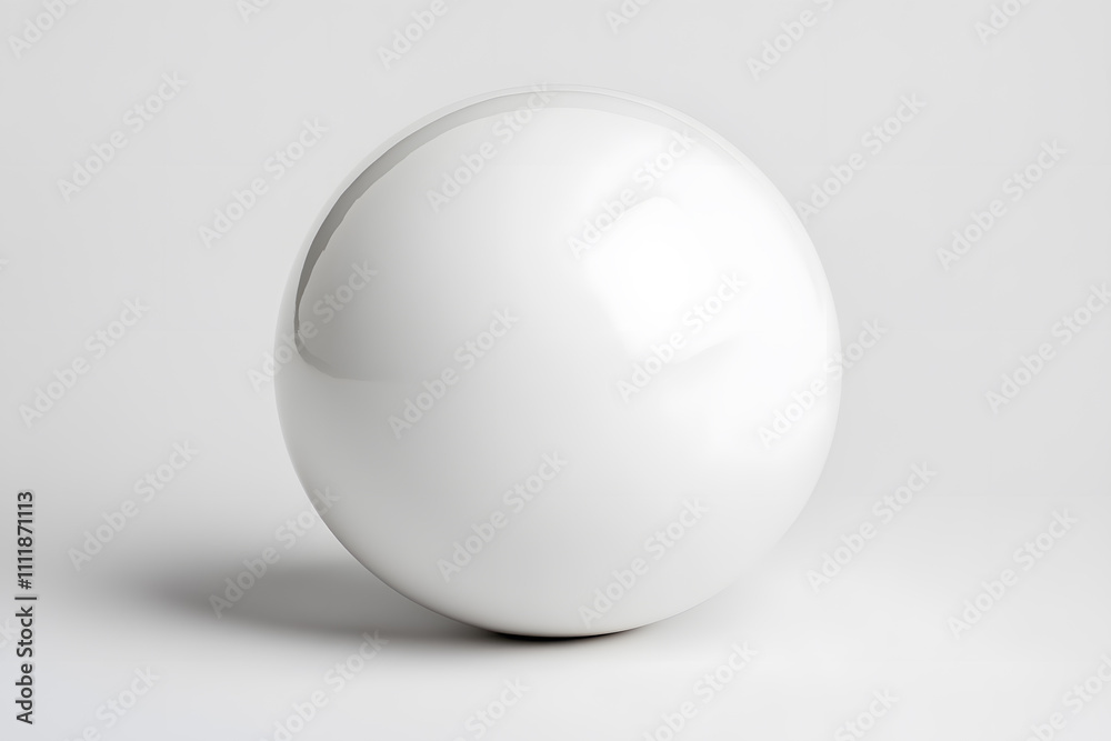 3D white sphere, mock up, isolated on white background 3D white sphere, mock up, isolated on white background
