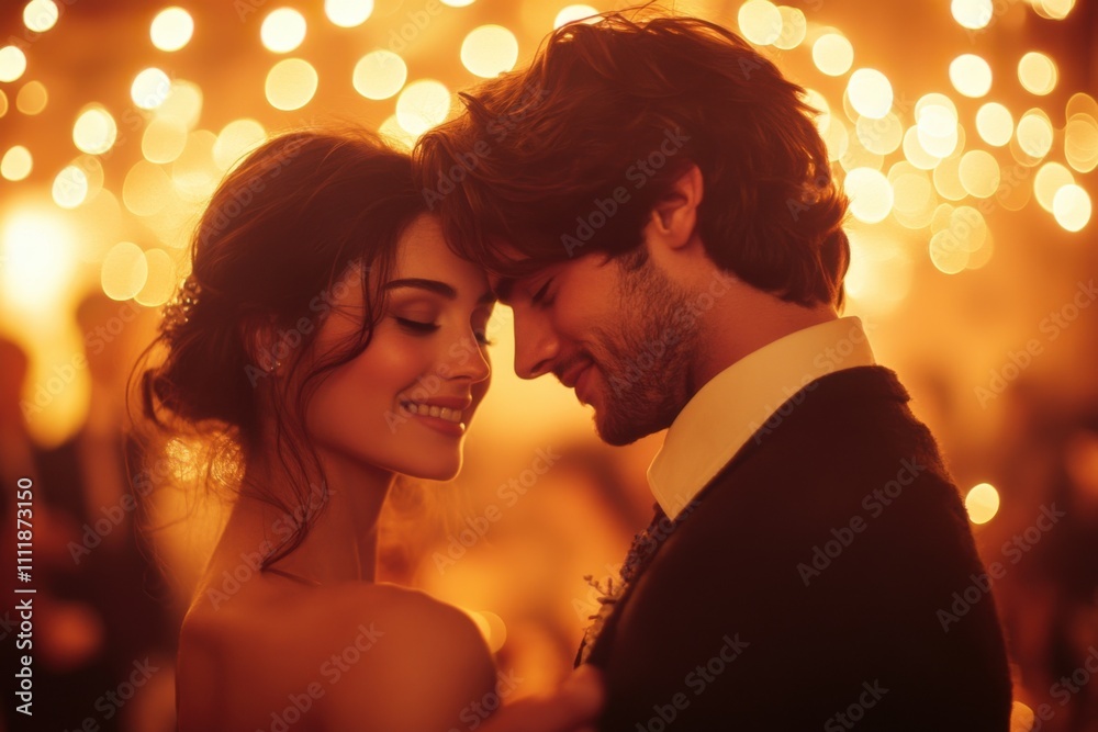 Couple looking at each other while they are smiling Couple looking at each other while they are smiling