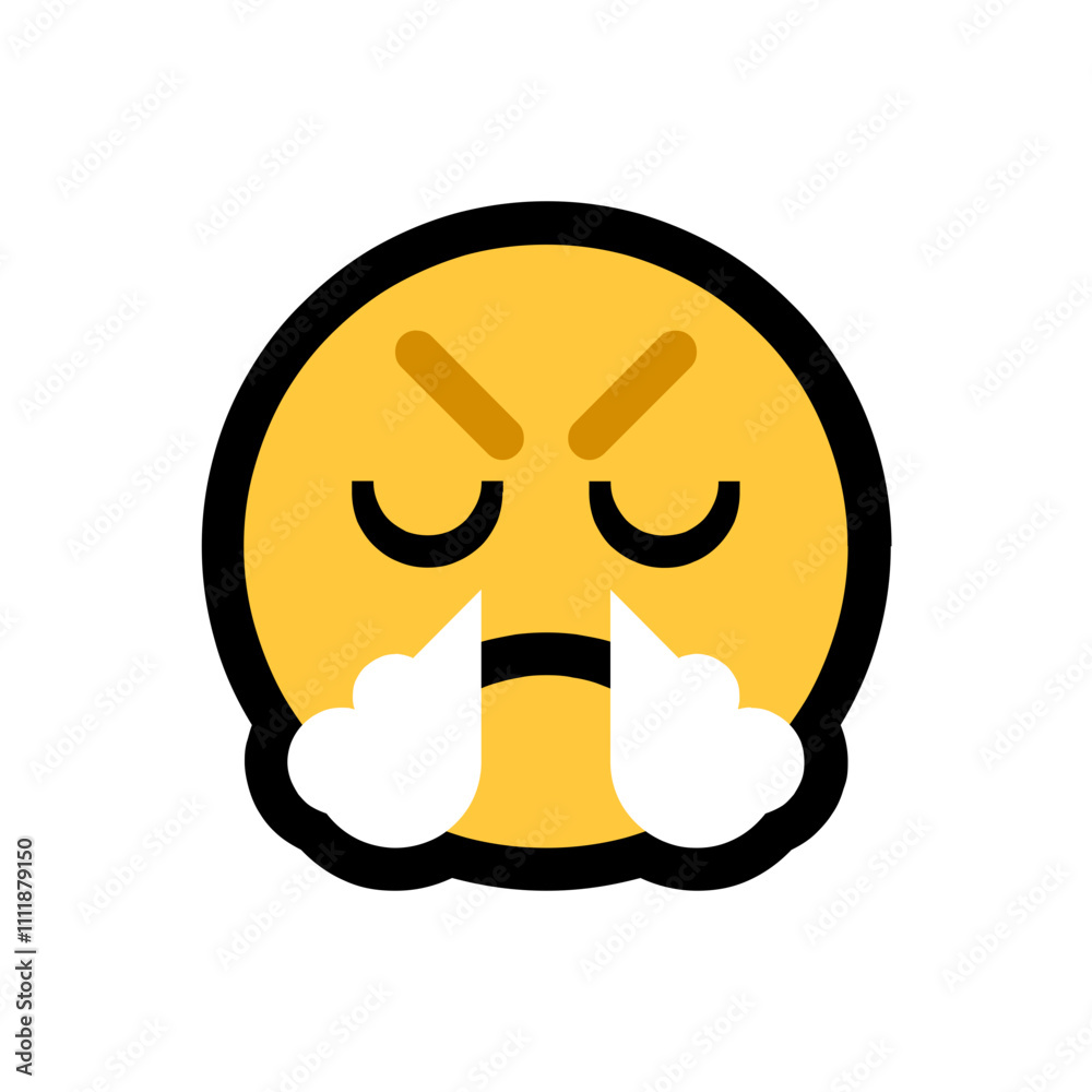 Naklejka premium Steaming Mad 