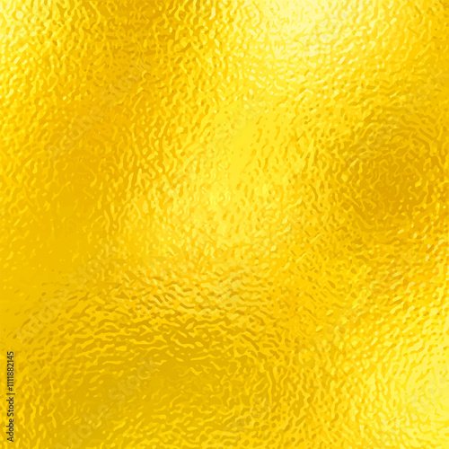 Gold foil paper texture PNG illustration. Shiny golden gradient background, glass effect design