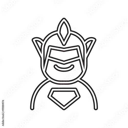Hero icon in line style