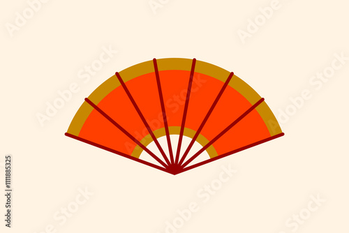 Asian traditional fan. 