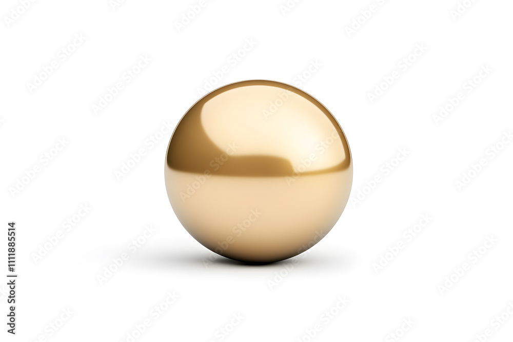 Abstract 3d glossy golden ball isolated on white Abstract 3d glossy golden ball isolated on white