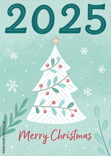 Bold Sans-Serif Mint Christmas 2025