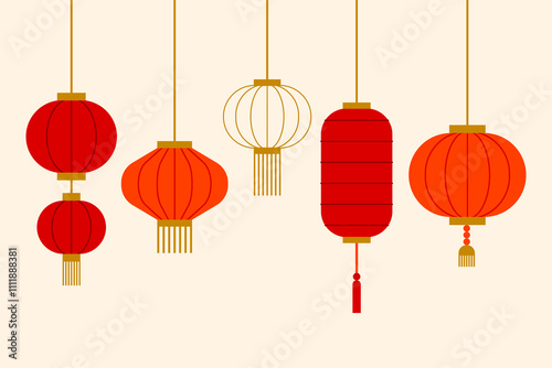 Chinese traditional lanterns. 