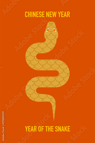 Chinese New Year greeting card template. 