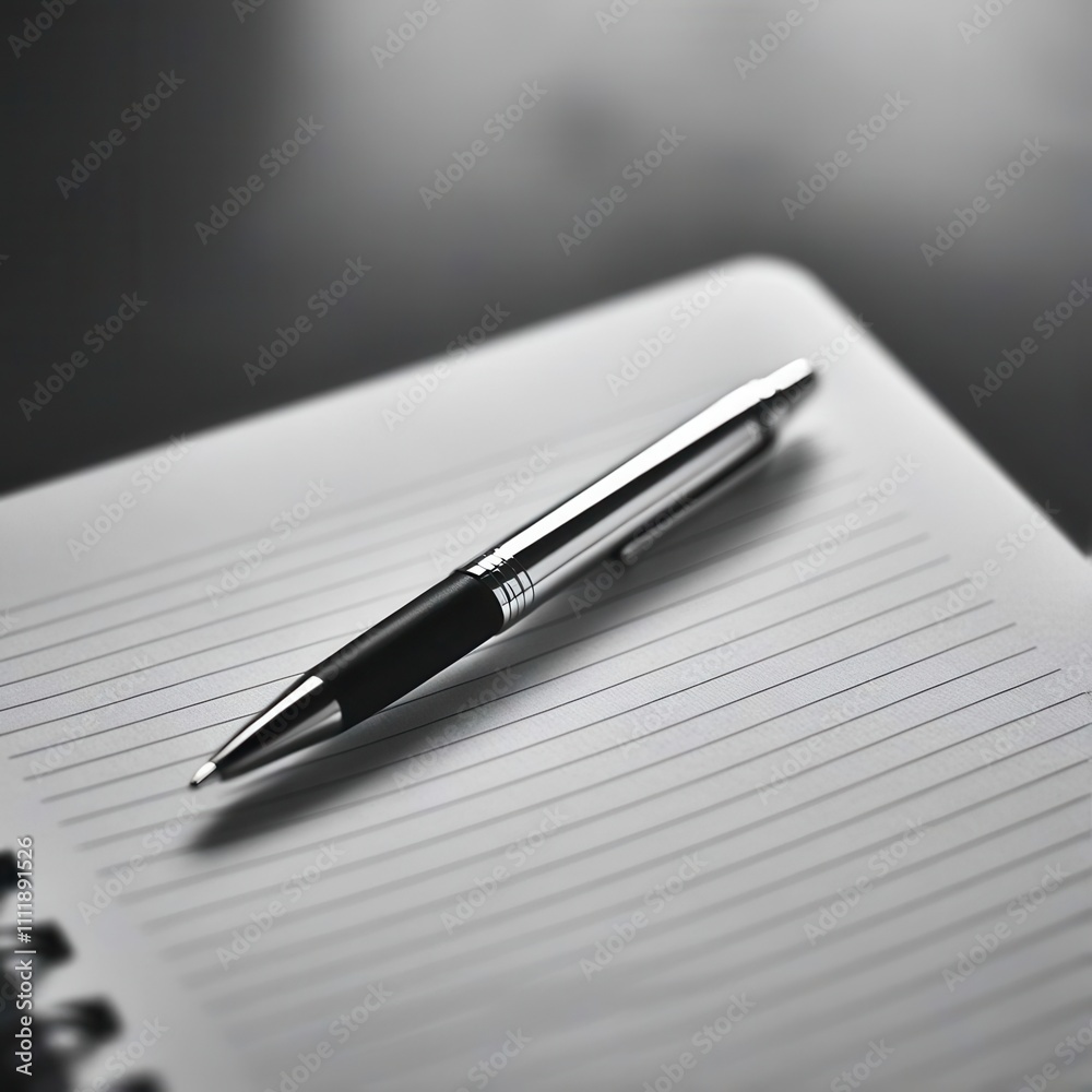 Pen is sitting on a piece of paper Pen is sitting on a piece of paper