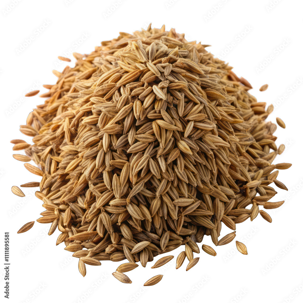 Dried caraway seeds isolated on transparent background Dried caraway seeds isolated on transparent background