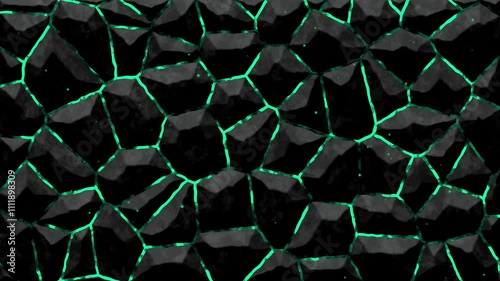 black stones with a blue glow . techno digital background