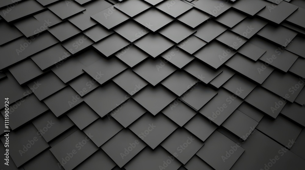 Abstract Dark Gray Geometric Background Cubes Diagonal Lines Shadows 3D Design Abstract Dark Gray Geometric Background Cubes Diagonal Lines Shadows 3D Design