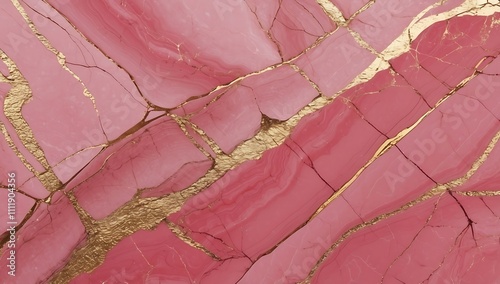 pink marble texture background with gold veins
