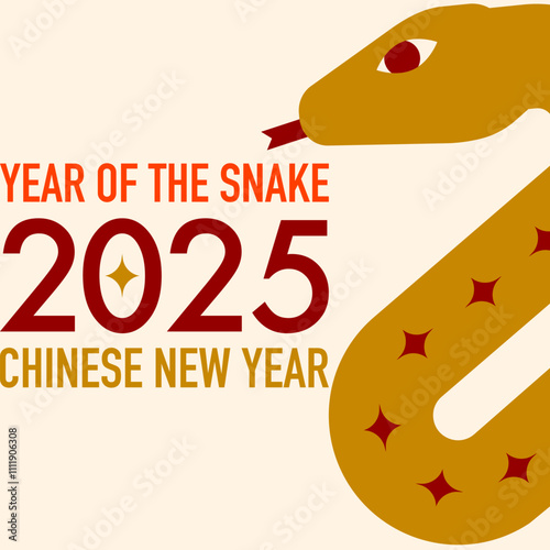 Year of the snake. Chinese New Year concept. 