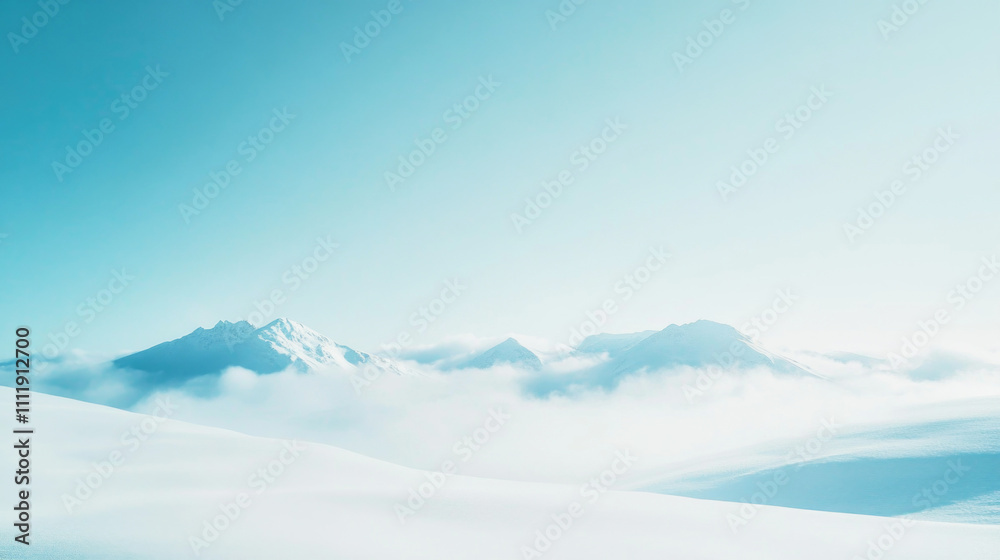 Minimalist winter sky background with icy turquoise and soft indigo gradient for modern designs Minimalist winter sky background with icy turquoise and soft indigo gradient for modern designs