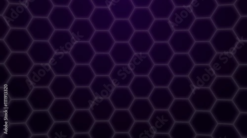pink geometric background. animation with hexagons. honeycomb, digital effect