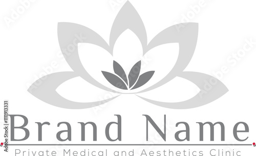 Collection of Yoga, Zen and Meditation logos, linear icons and elements. Bohemian style minimalist logo design