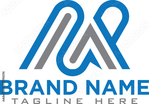 Lettermark logo. Acronym logo. Hexagon logo design.