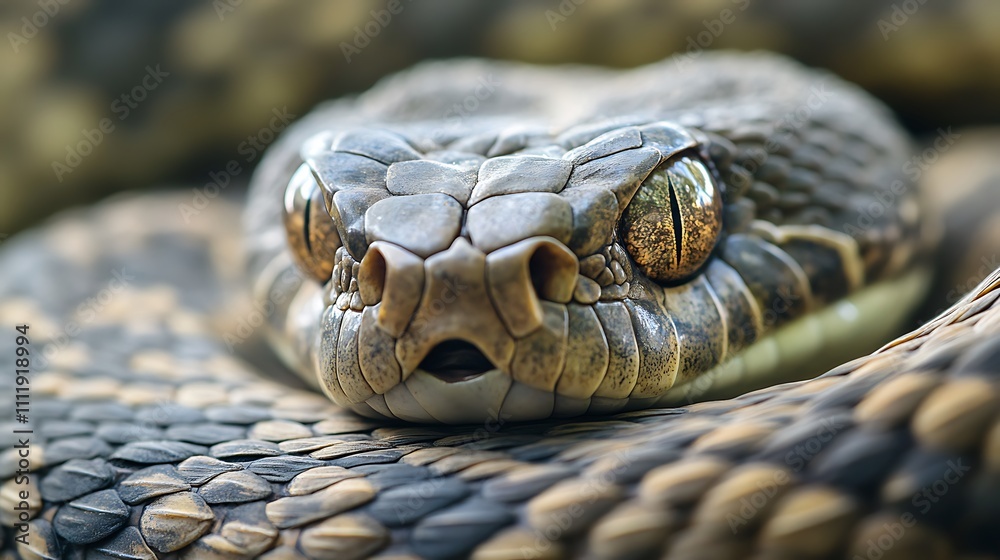 A Close Up Of A Snakes Head And Scales A Close Up Of A Snakes Head And Scales