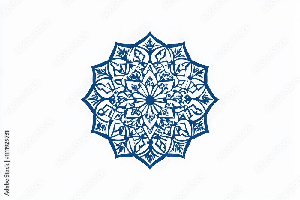 This artwork features a complex blue mandala design with intricate geometric patterns and floral motifs, representing harmony and balance. It highlights the beauty of symmetry and artistry. This artwork features a complex blue mandala design with intricate geometric patterns and floral motifs, representing harmony and balance. It highlights the beauty of symmetry and artistry.