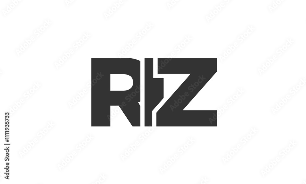 RIZ logo design template with strong and modern bold text. Initial based vector logotype featuring simple and minimal typography. Trendy company identity. RIZ logo design template with strong and modern bold text. Initial based vector logotype featuring simple and minimal typography. Trendy company identity.