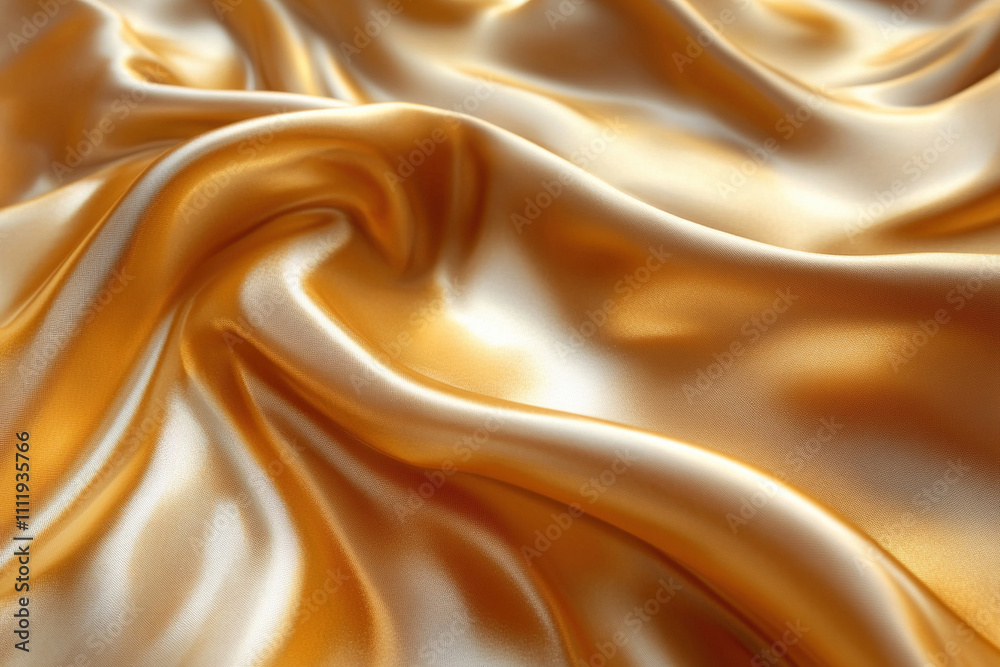 Texture of gold satin fabric with shimmer for background. Generated by artificial intelligence Texture of gold satin fabric with shimmer for background. Generated by artificial intelligence