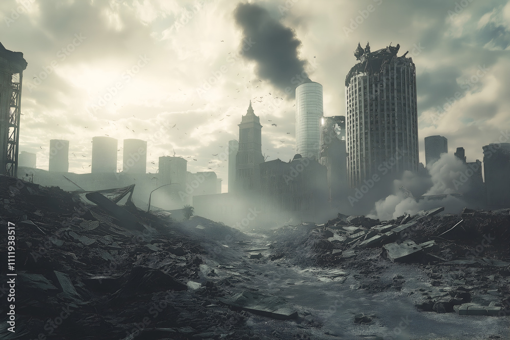 Pollution industry metallurgical plant dawn smoke smog emissions Pollution industry metallurgical plant dawn smoke smog emissions