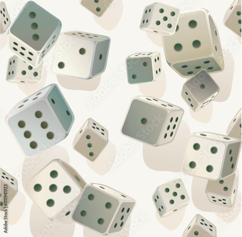rolling flying dices different types dice game icon gambling poker cubes casino win dices isolated on white background