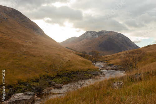 Beautiful view of Glencoe Scotland is most famous glen.It is a place of history, wildlife, adventure. Scotland, UK.