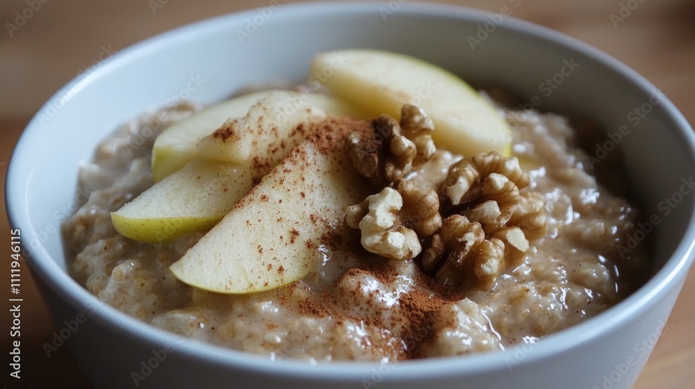 Delicious Apple Cinnamon Oatmeal with Walnuts: A Healthy and Wholesome Breakfast Delicious Apple Cinnamon Oatmeal with Walnuts: A Healthy and Wholesome Breakfast