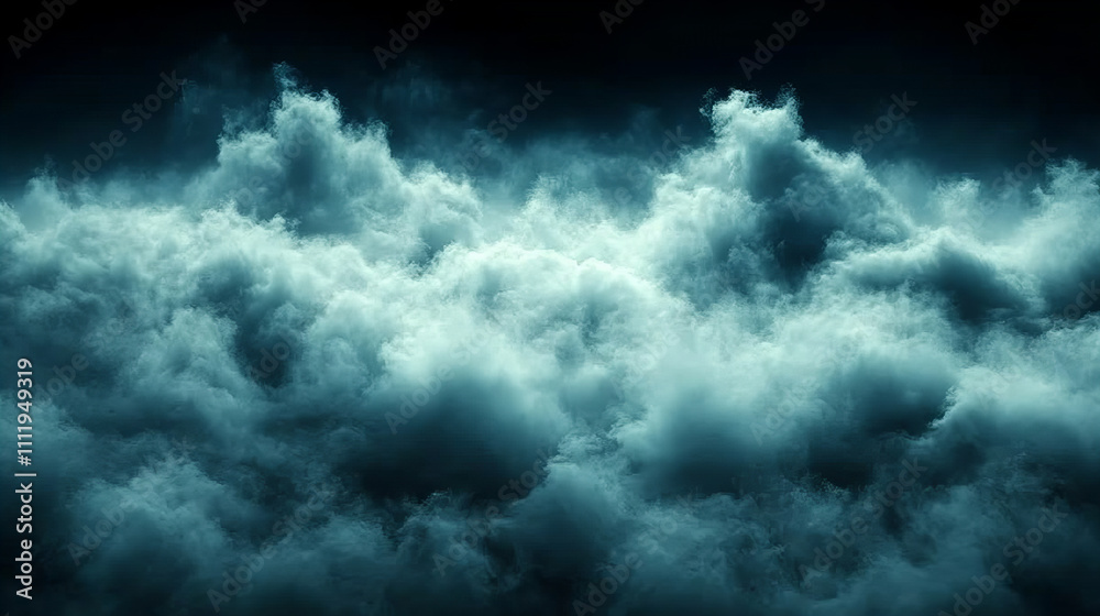 Obraz premium dramatic cloud formation with dark, moody tones creates atmospheric scene. dense clouds evoke sense of mystery and depth, perfect for various creative projects