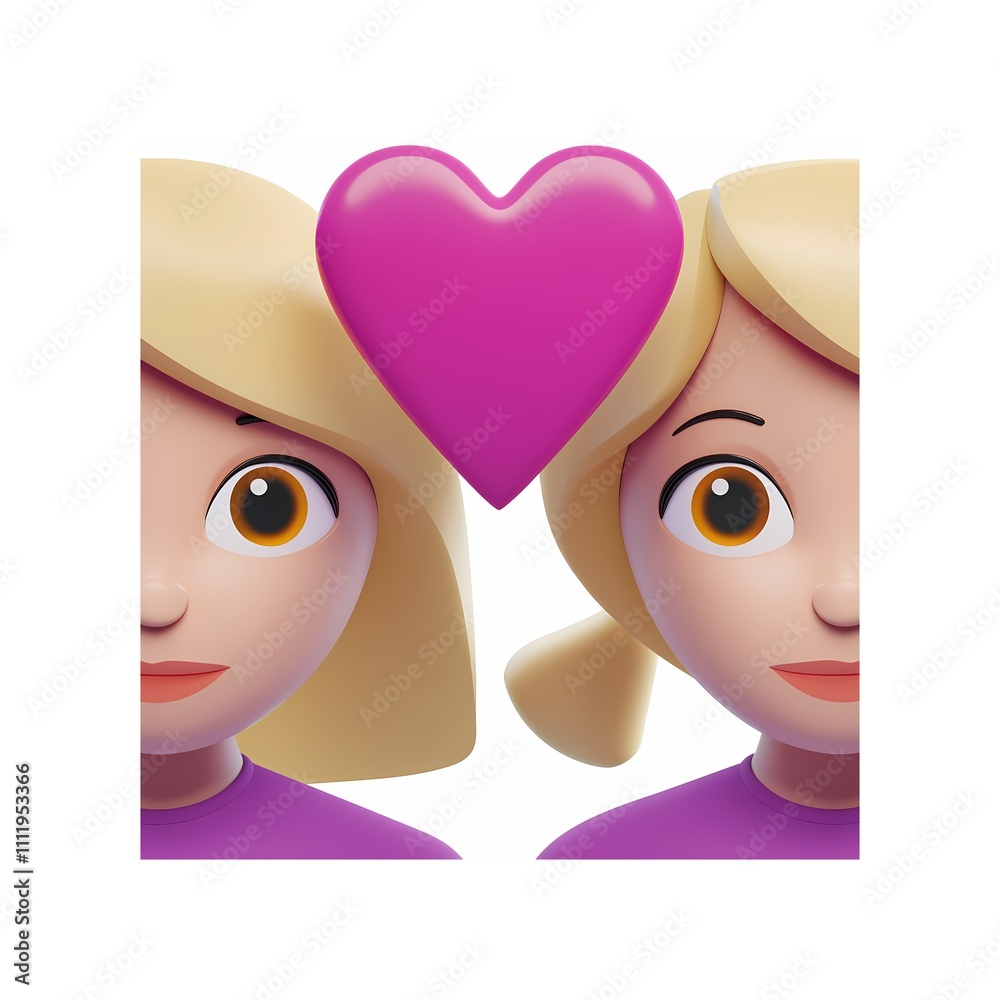 Fototapeta premium Couple with Heart 