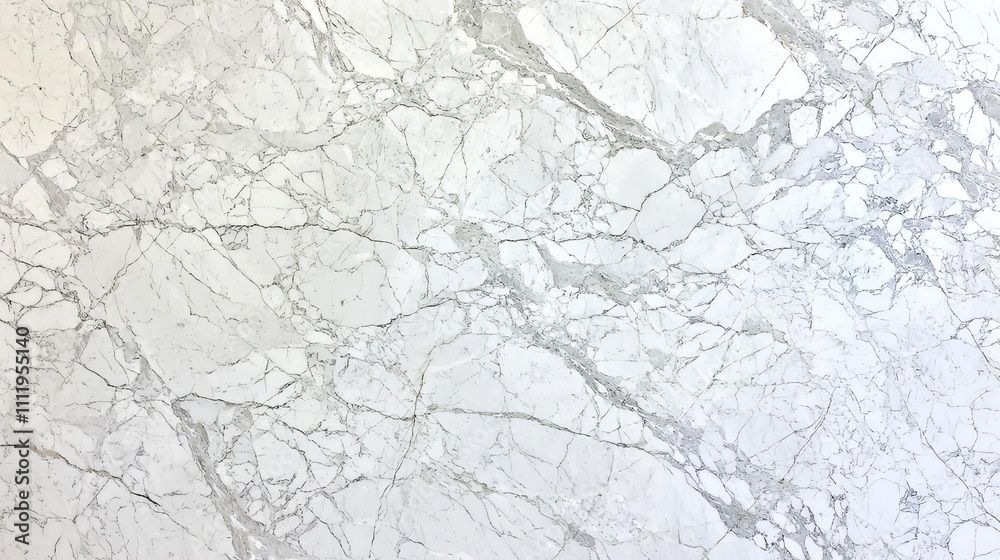 Elegant white marble texture with gray veins.