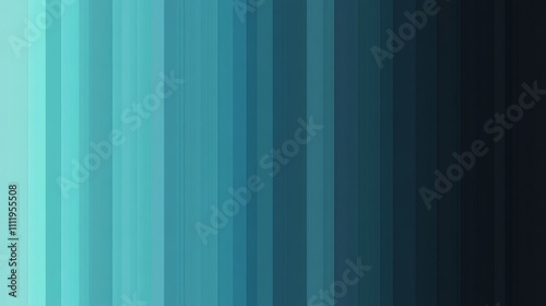 Abstract Gradient of Teal and Blue Vertical Stripes