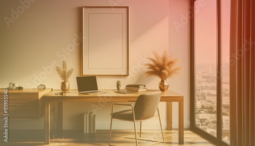 Frame mockup  ISO A paper size. Living room wall poster mockup. Interior mockup with house background. Modern interior design. 3D render. Modern Minimalist Frame and Blank Poster Background Design 