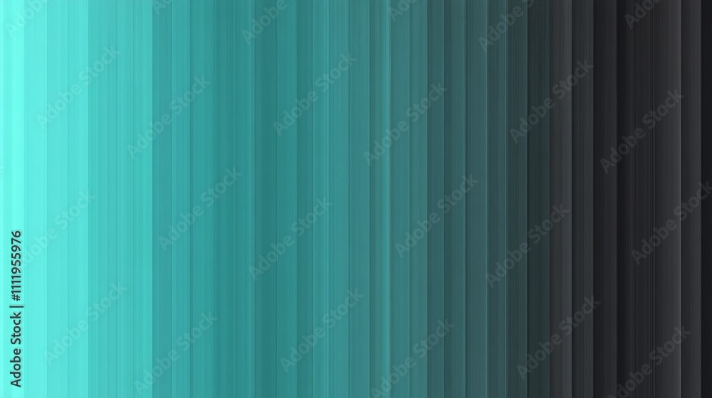 Obraz premium Abstract Teal and Gray Vertical Striped Pattern