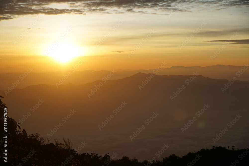 Spectacular sunrise over mountain peaks nature landscape tranquil atmosphere scenic viewpoint inspiring beauty Spectacular sunrise over mountain peaks nature landscape tranquil atmosphere scenic viewpoint inspiring beauty