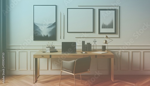 Frame mockup  ISO A paper size. Living room wall poster mockup. Interior mockup with house background. Modern interior design. 3D render. Modern Minimalist Frame and Blank Poster Background Design 